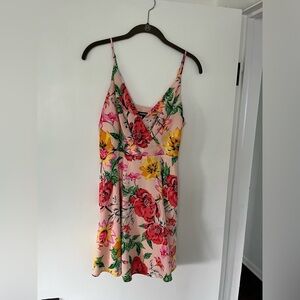 Express floral print dress, S